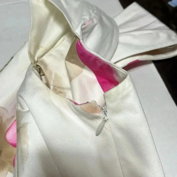 Calvin Klein Bouffant Floral‎ Dress Midi Party Wedding Guest Easter Garden Girl - Picture 6 of 14